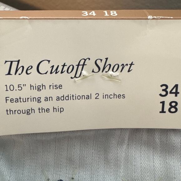 Abercrombie & Fitch Plus Size 18 Cutoff Shorts Curve Love High Rise NWT Summer - Picture 10 of 10